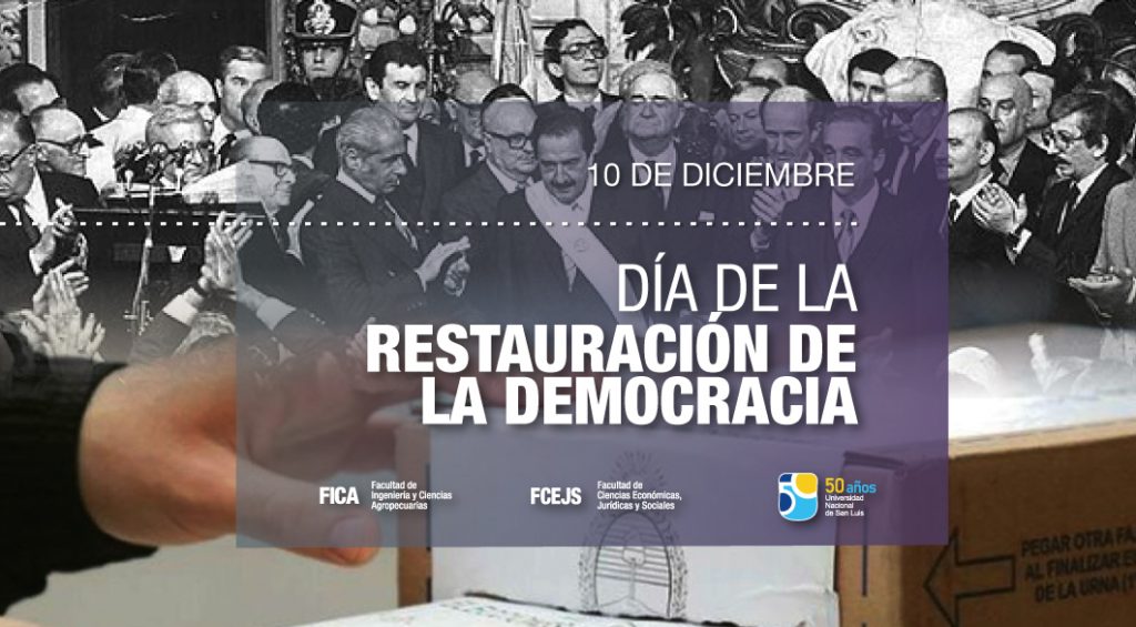 10 de diciembre Día de la Restauración de la Democracia Facultad de